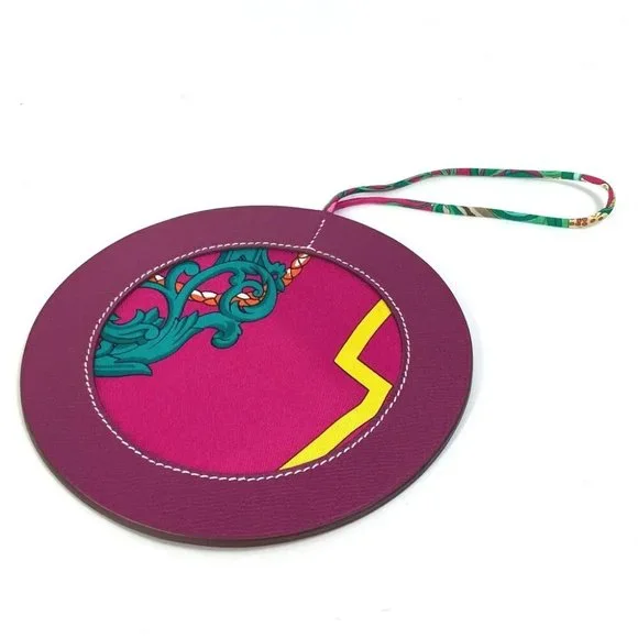 HERMES petit h Bag Charm Epsom silk purple Unused